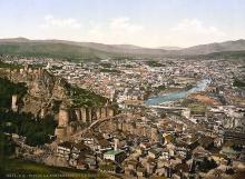 Tbilisi, Georgia, Caucasus, view on the old town